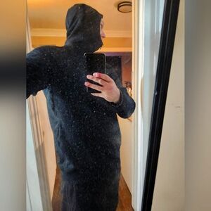 Adidas Lightweight Shirt/ Jacket with attached hood and mask.